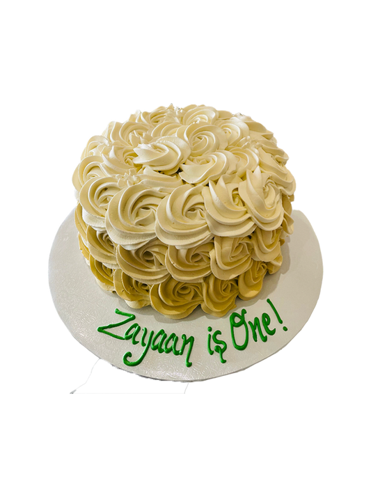 Ivory Rosette Cake