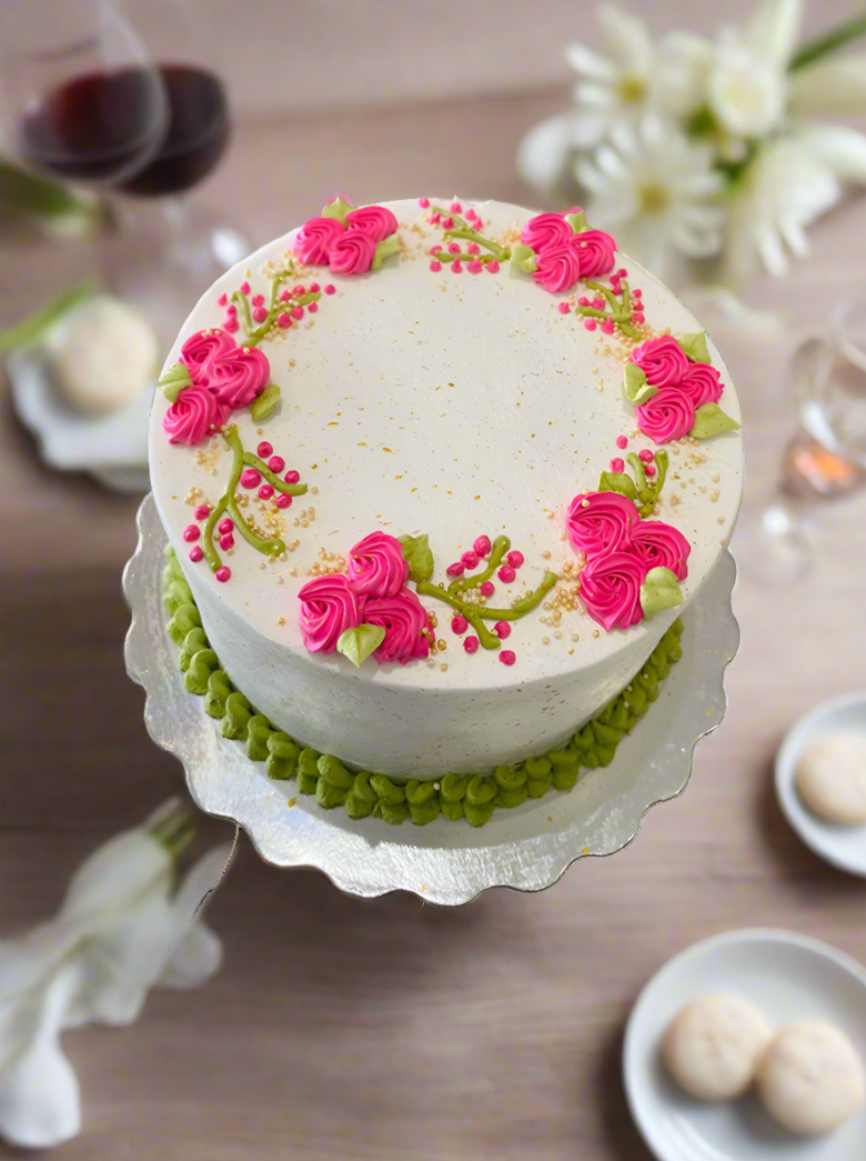 Pink Blossoms Cake