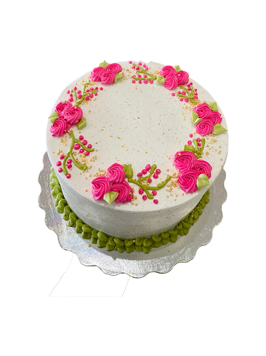 Pink Blossoms Cake