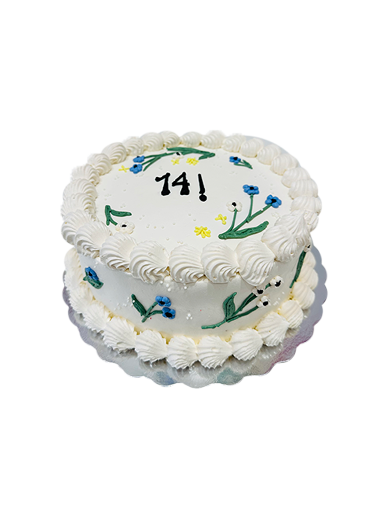 Ivory Lil Flower Cake