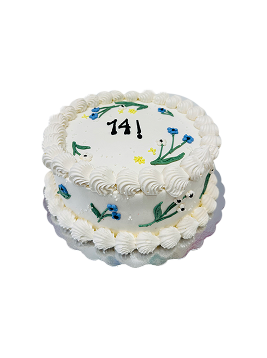 Ivory Lil Flower Cake