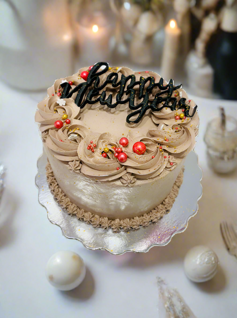 Choco Gold New Year Cake