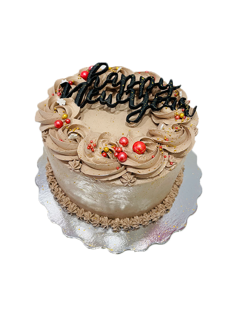 Choco Gold New Year Cake