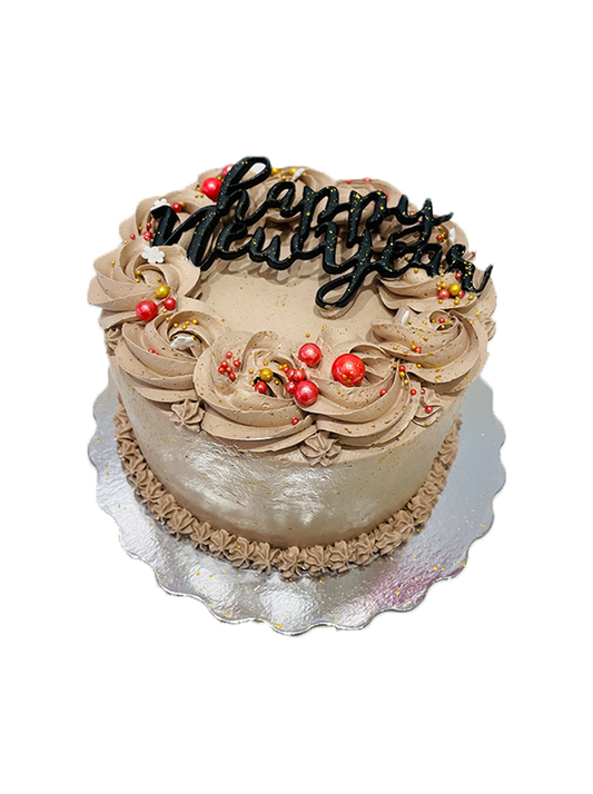 Choco Gold New Year Cake