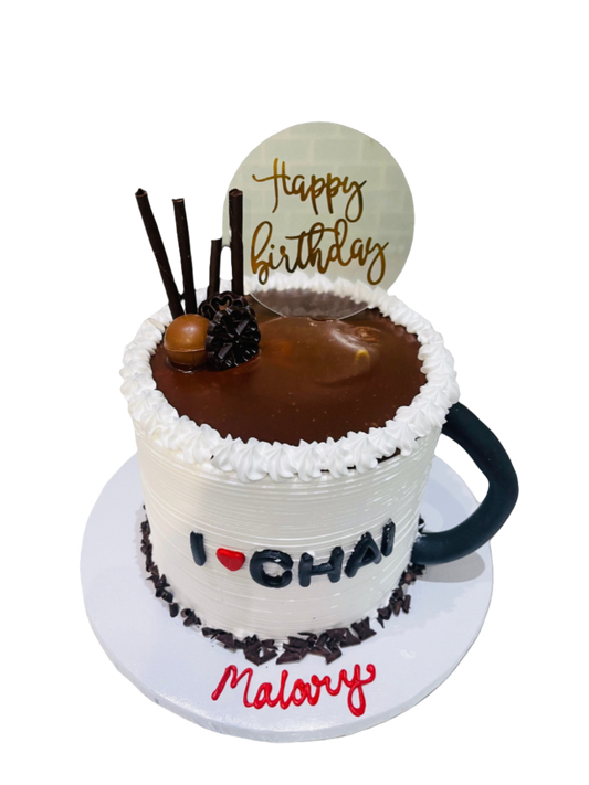 Tea Cup Cream Molded Cake