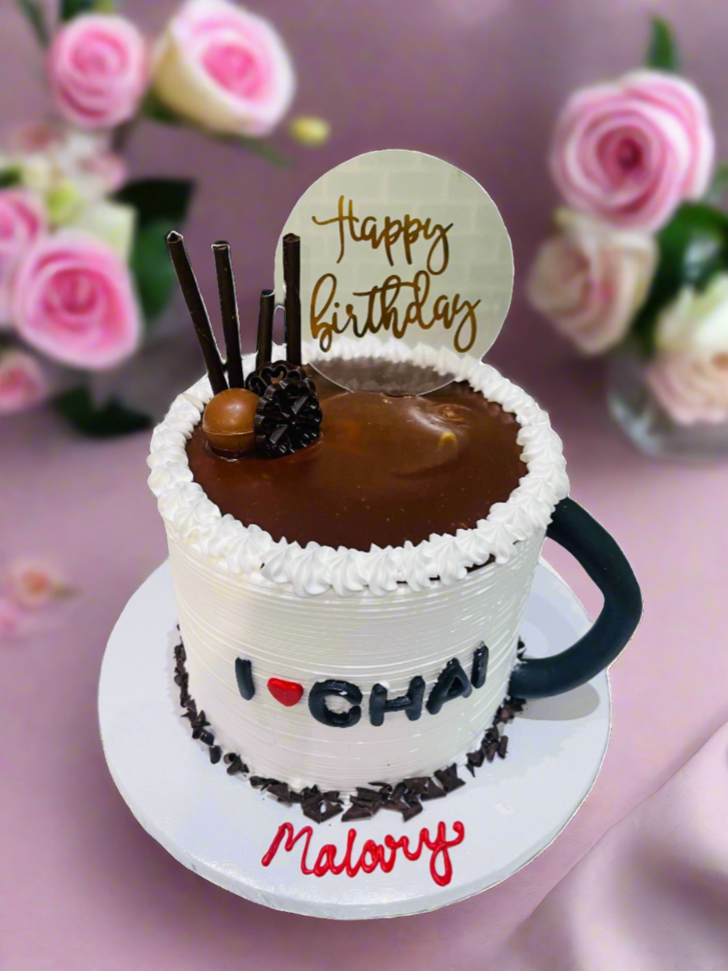 Tea Cup Cream Molded Cake