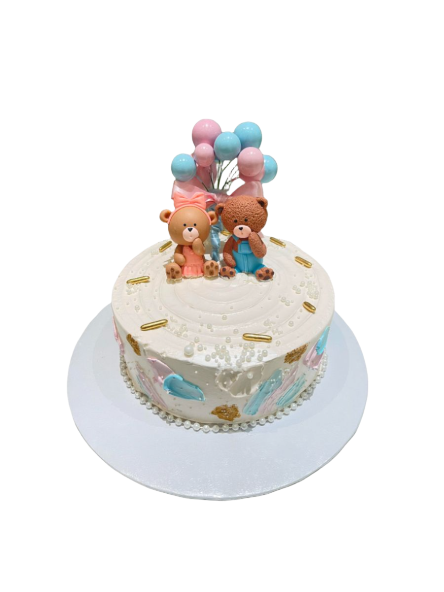 Porshie Teddy Baby Shower Cake