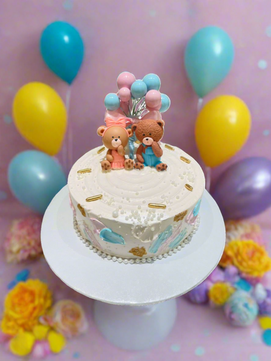 Porshie Teddy Baby Shower Cake