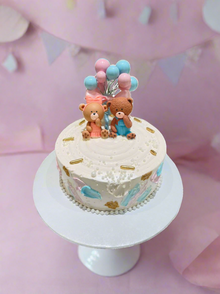 Porshie Teddy Baby Shower Cake