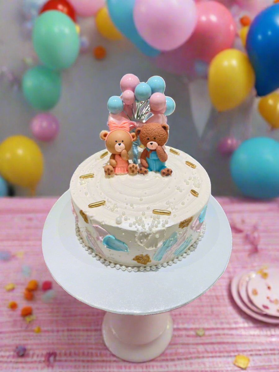 Porshie Teddy Baby Shower Cake
