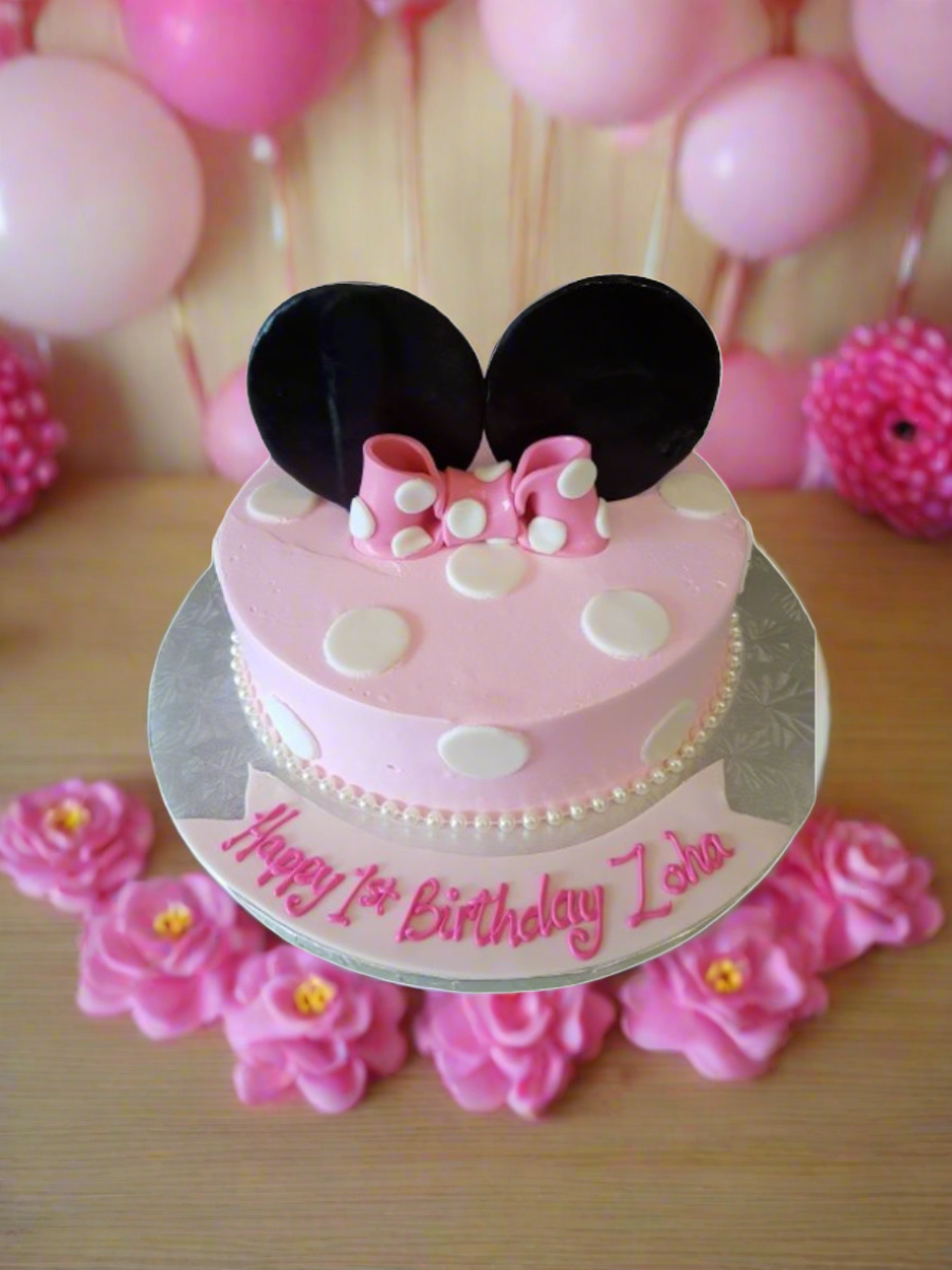 Zoha Minnie Mouse Birthday Cake