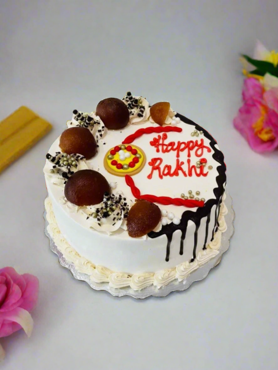 Gulab Jamun Rakhi Cake