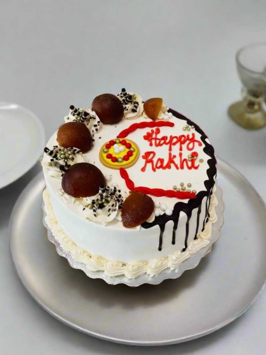 Gulab Jamun Rakhi Cake