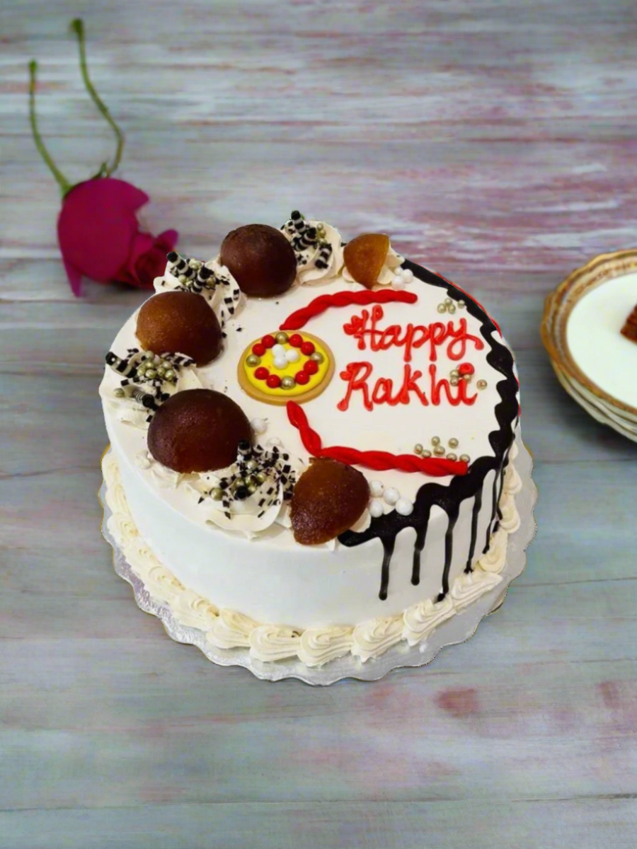 Gulab Jamun Rakhi Cake