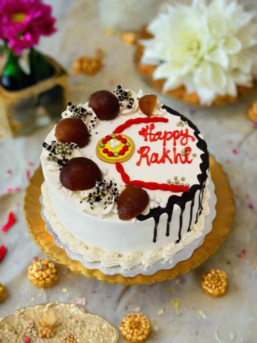 Gulab Jamun Rakhi Cake
