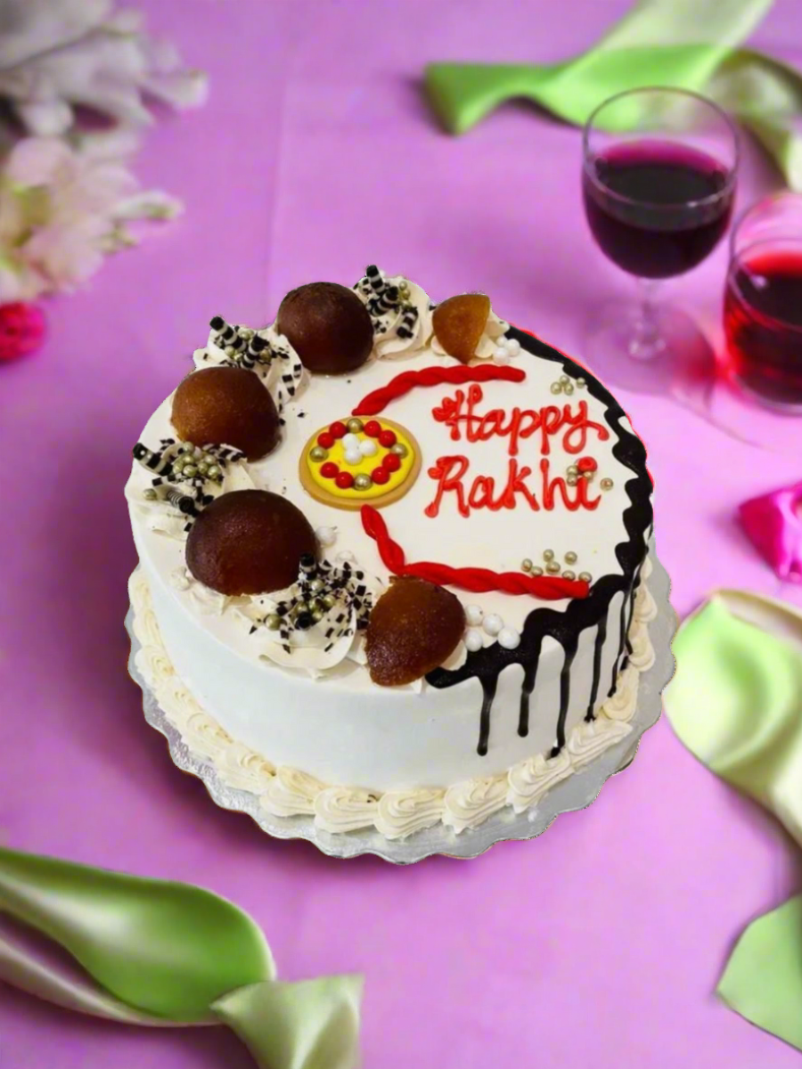 Gulab Jamun Rakhi Cake