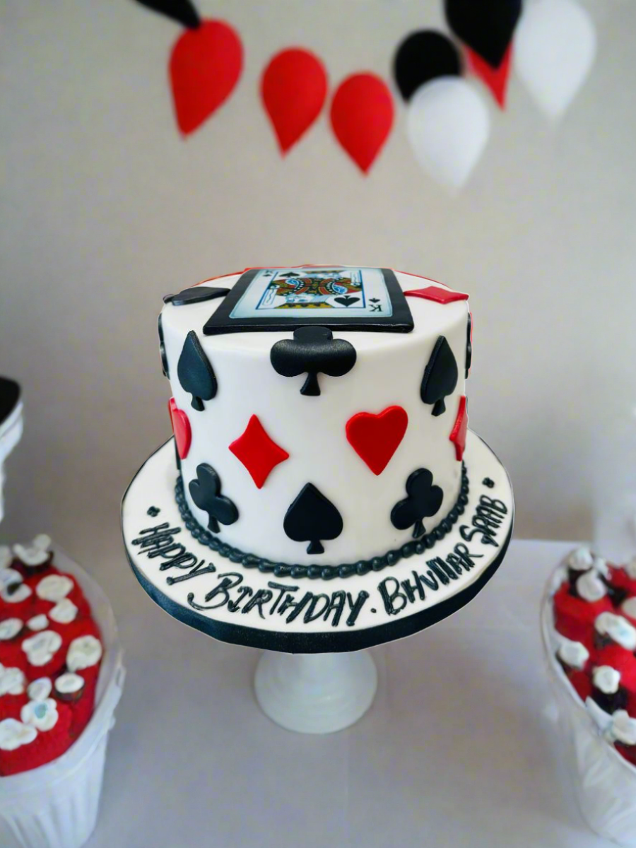 King Card Fondant Cake