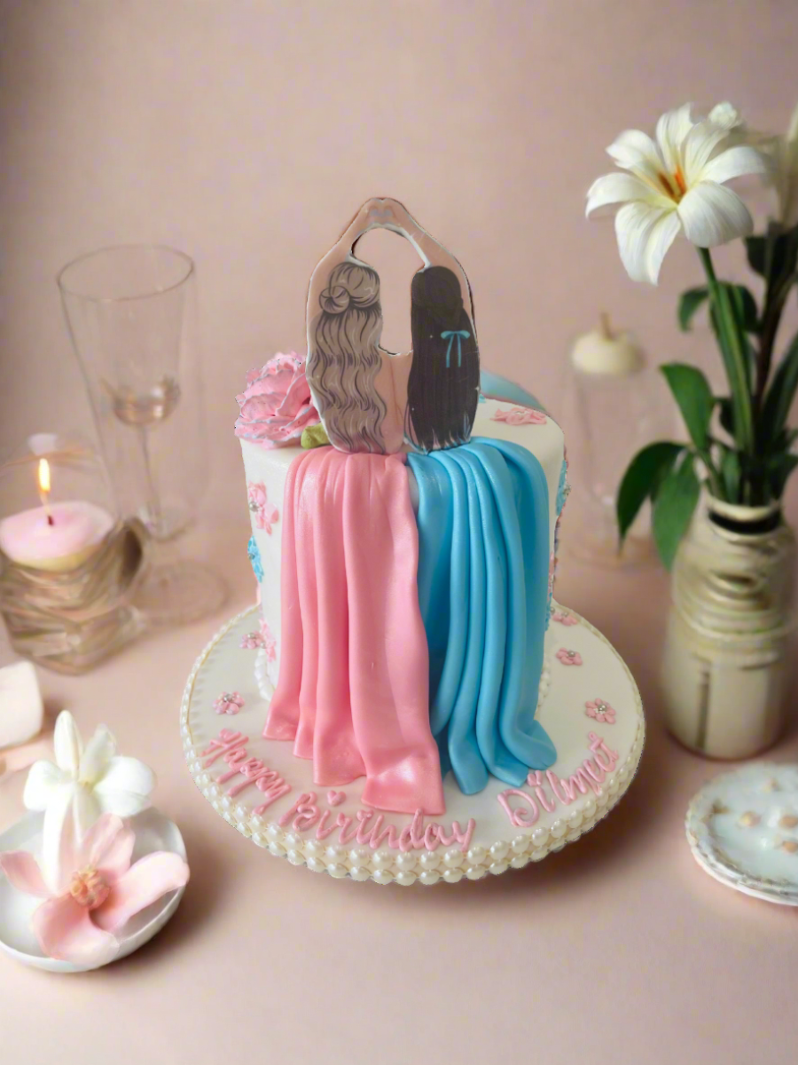 Bff Fondant Cake