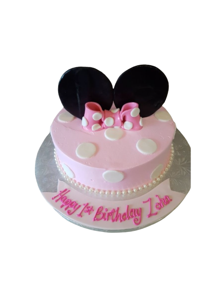 Zoha Minnie Mouse Birthday Cake