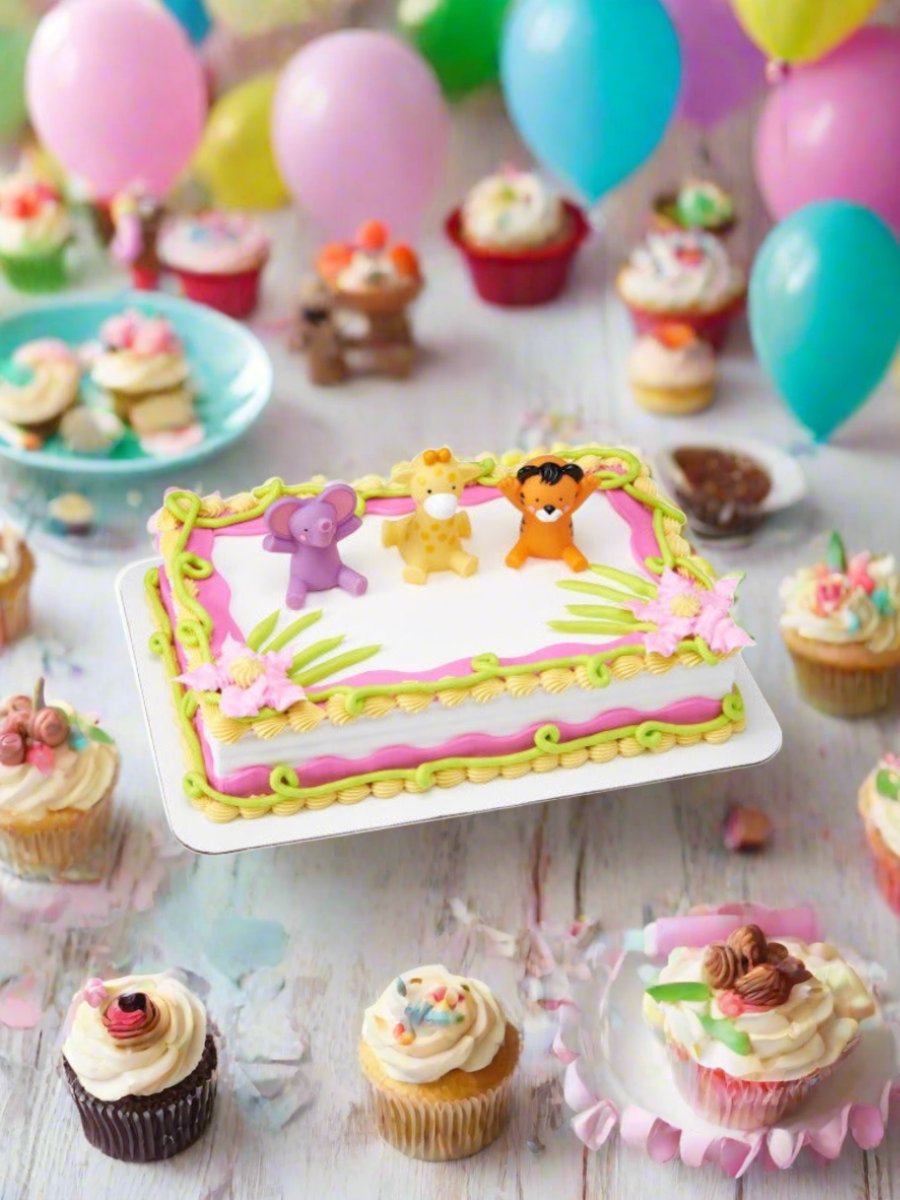 Baby Animals Birthday Cake