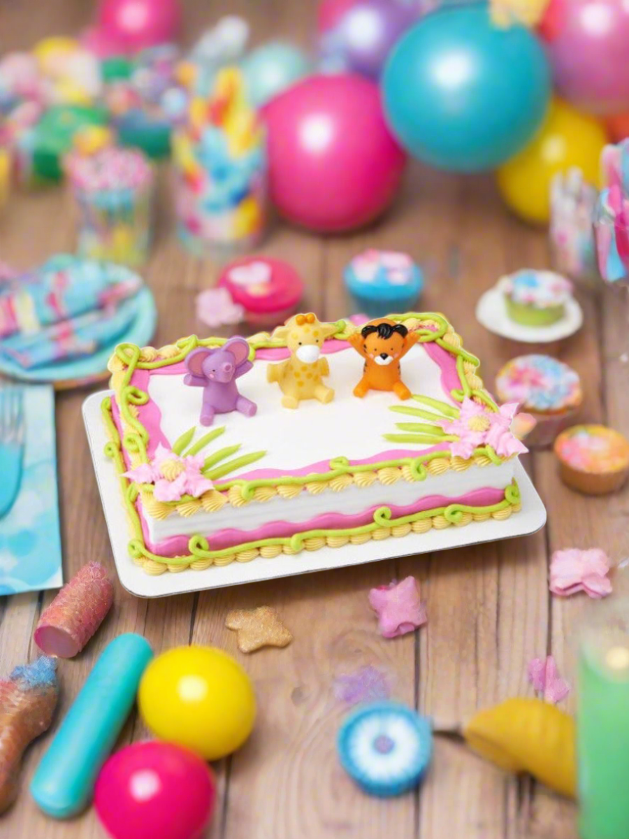 Baby Animals Birthday Cake