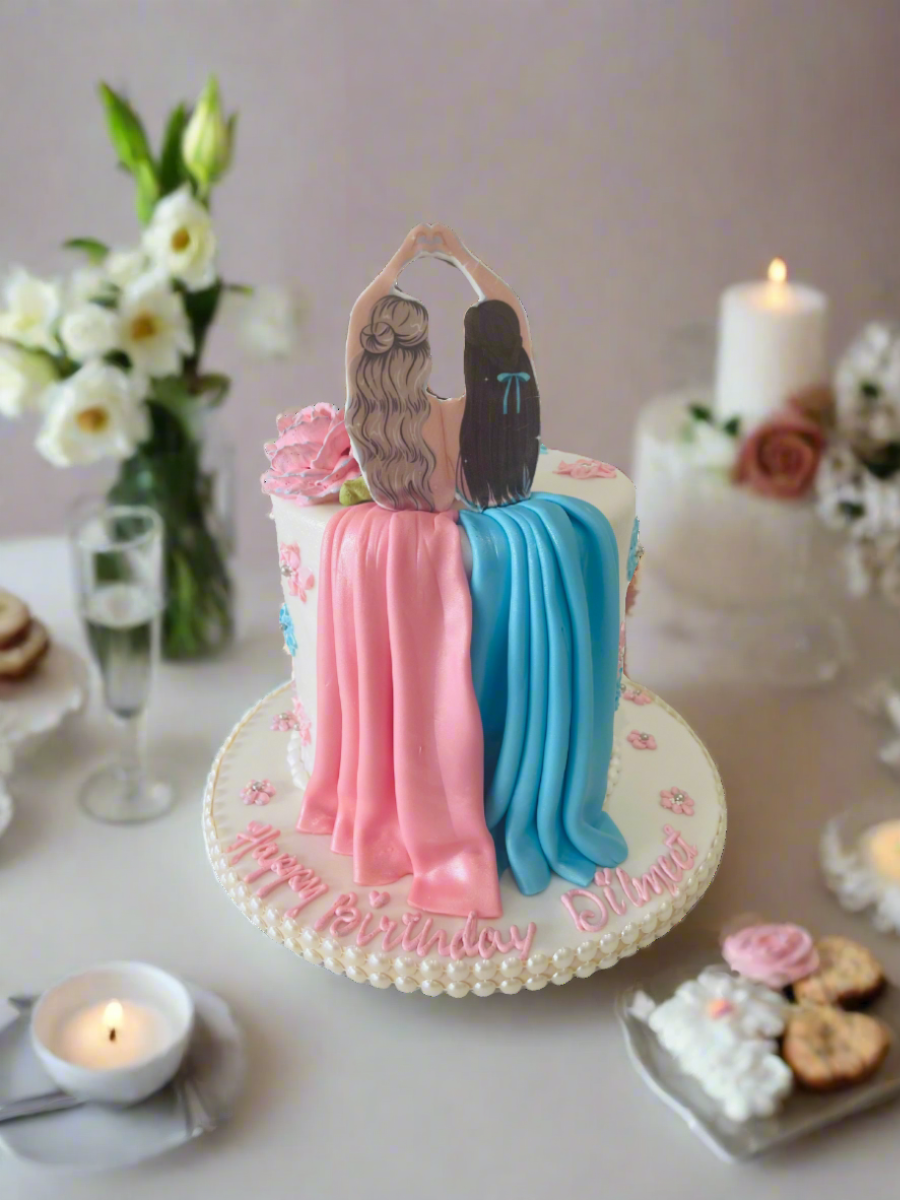 Bff Fondant Cake