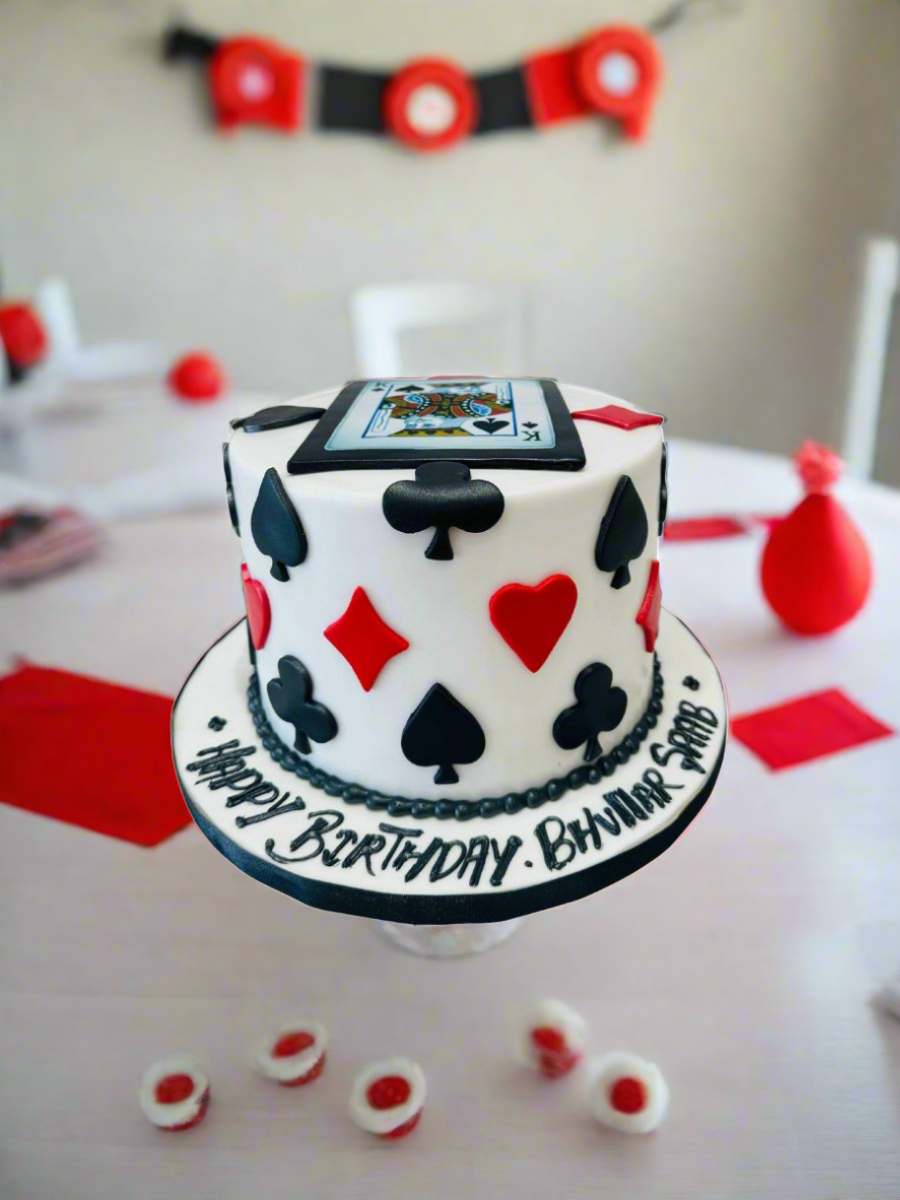 King Card Fondant Cake