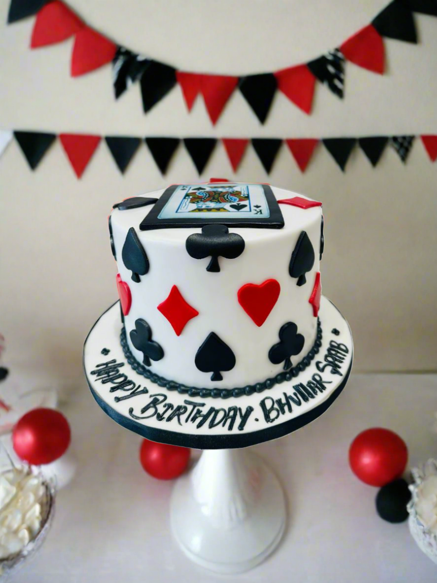 King Card Fondant Cake