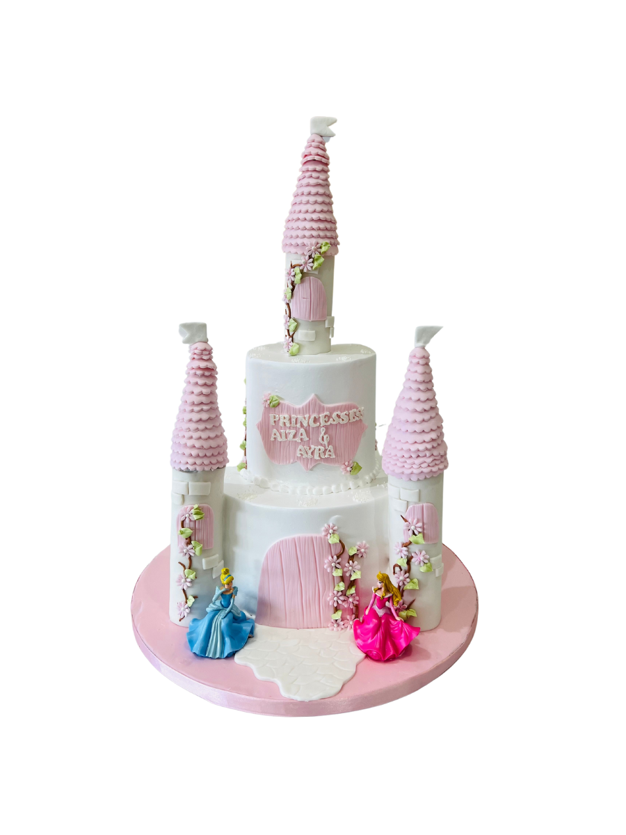 Dreamy Disney Castle Cream Cake
