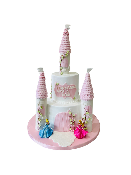 Dreamy Disney Castle Cream Cake