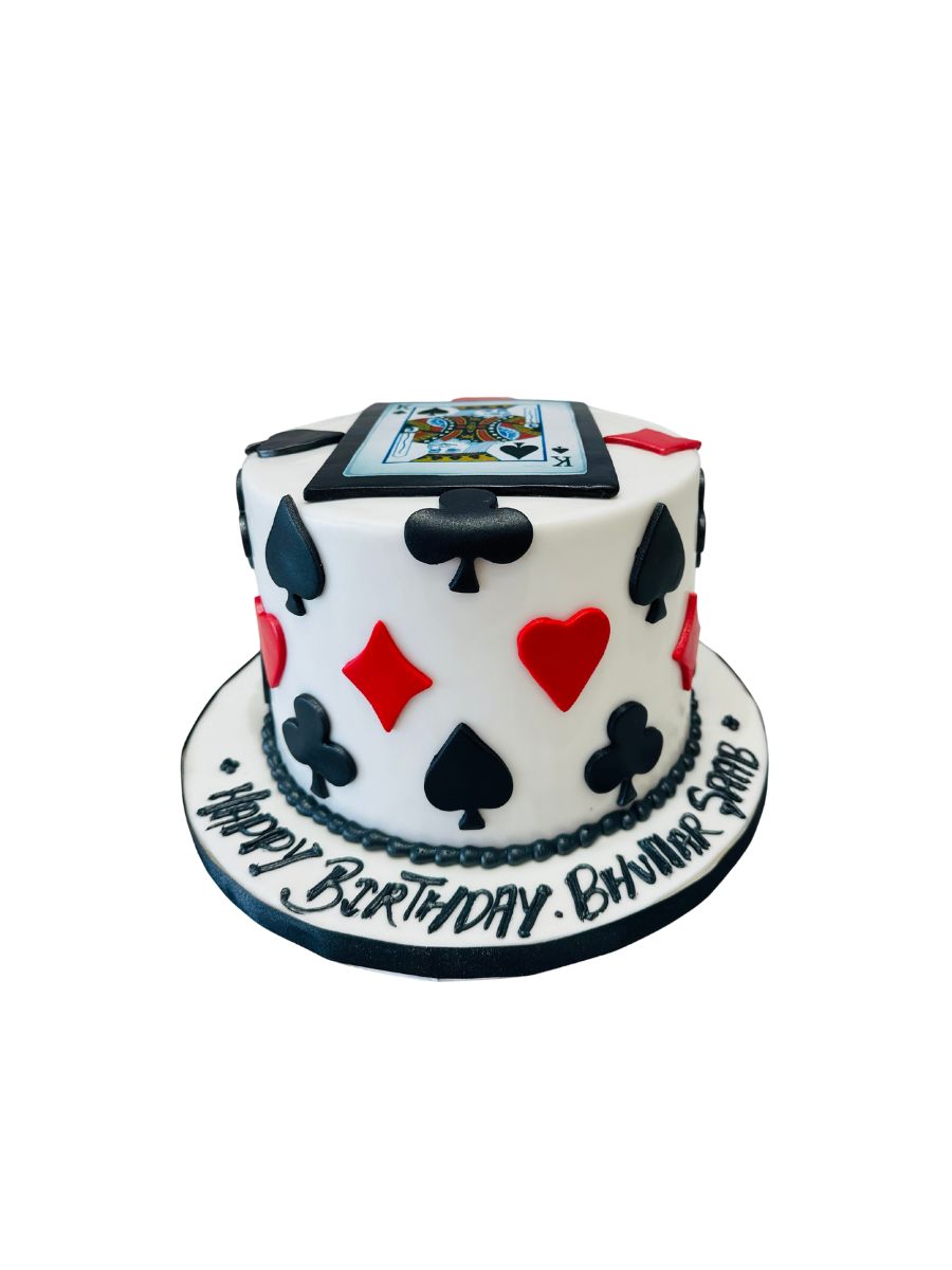 King Card Fondant Cake