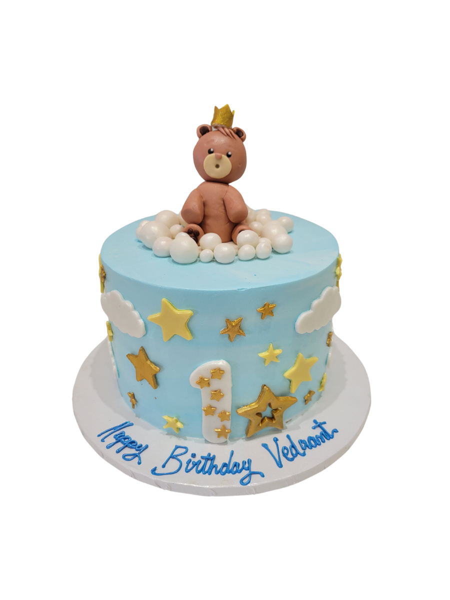 Vedaant Teddy Birthday Cake