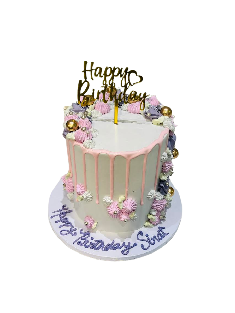 Sirat Gold Birthday Cake