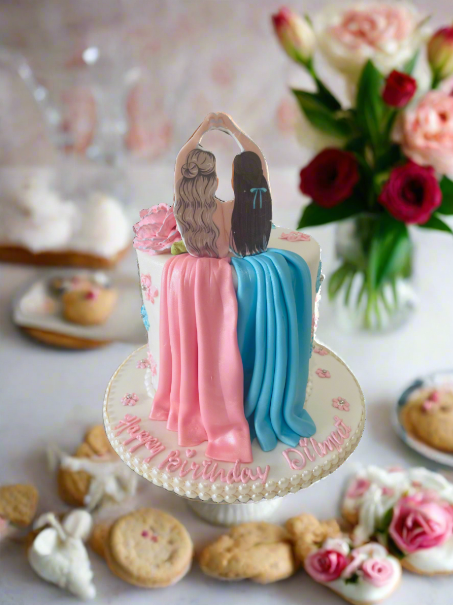 Bff Fondant Cake