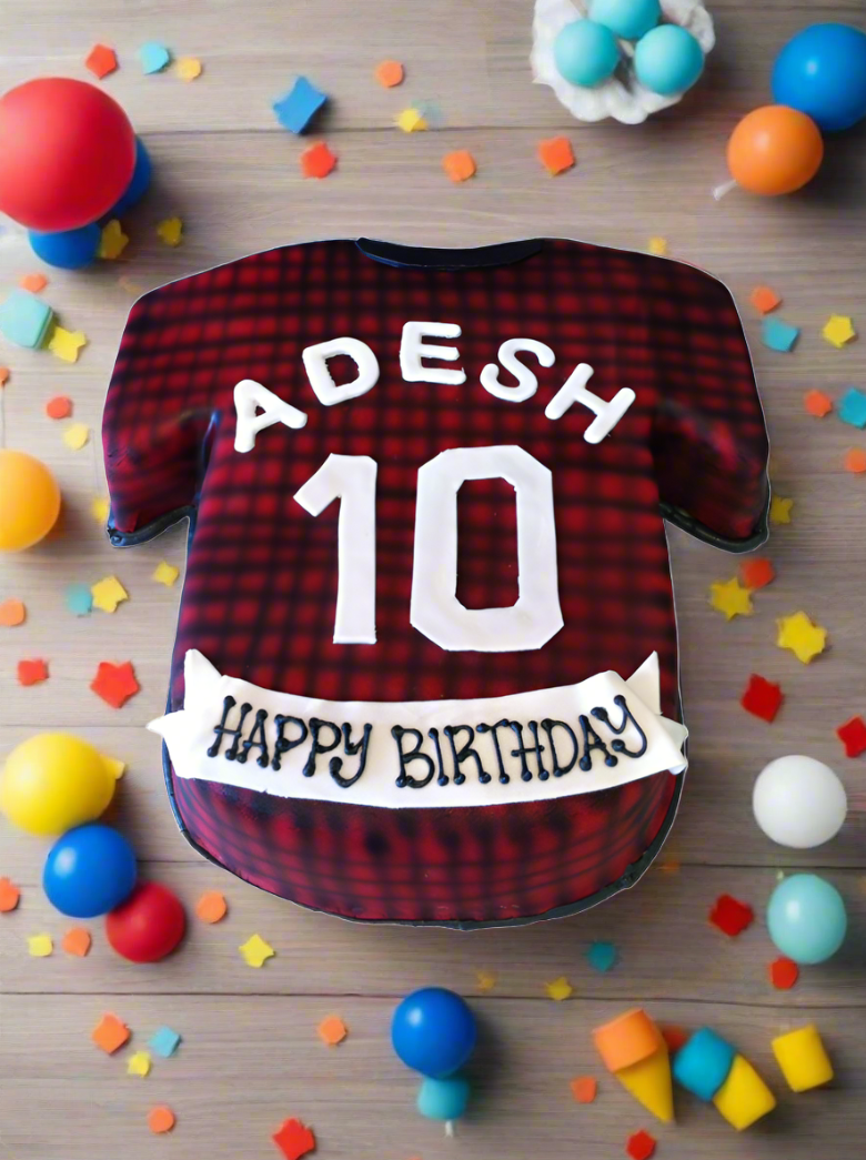 Adesh Jersey Molded Cake