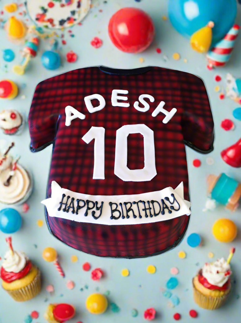 Adesh Jersey Molded Cake