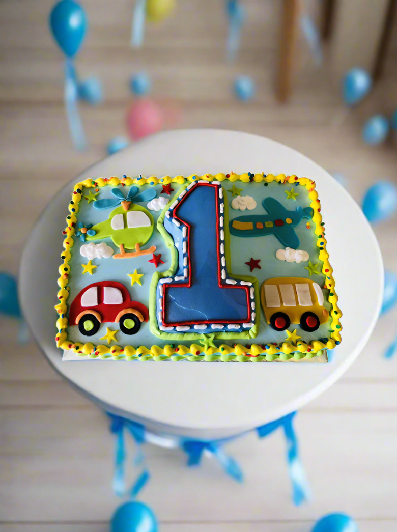 All Aboard 1St Birthday Cake