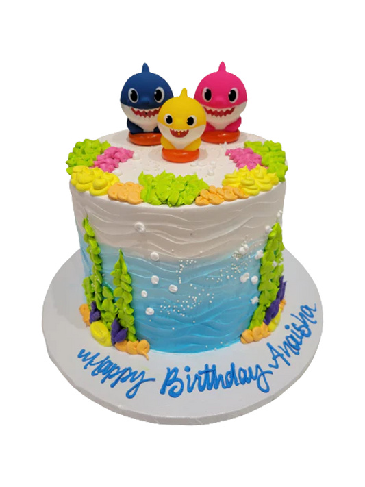 Anaisha Baby Shark Cream Cake