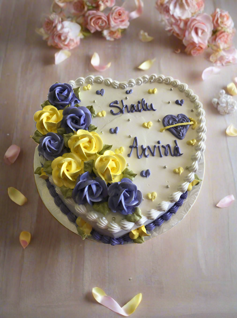 Anniversary Heart Cake