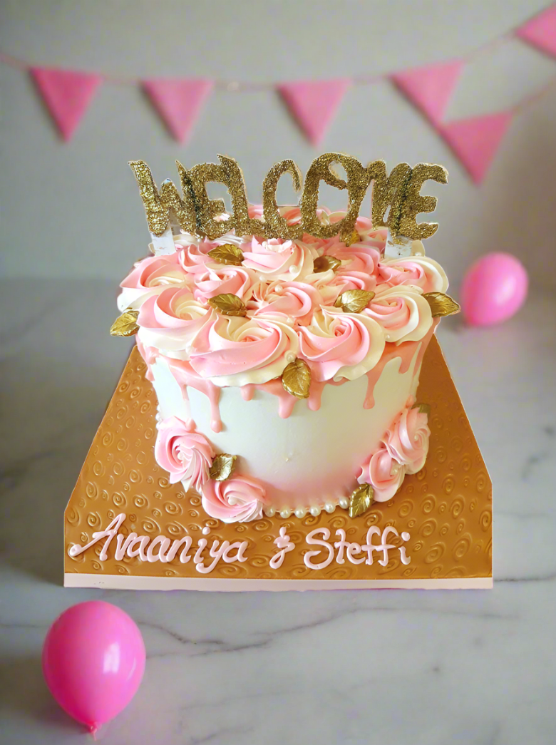 Avaaniya And Steffi Birthday Cake