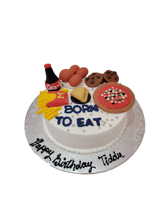 Born To Eat Food Cake