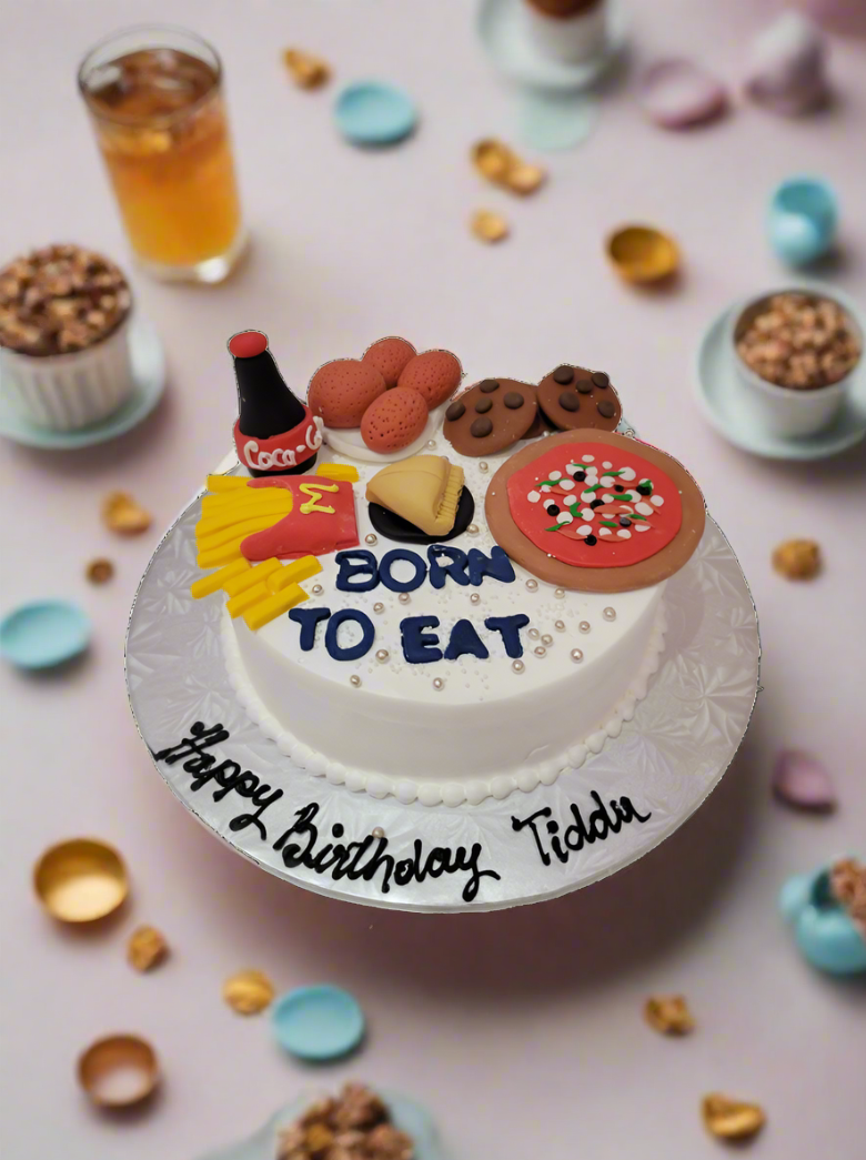 Born To Eat Food Cake