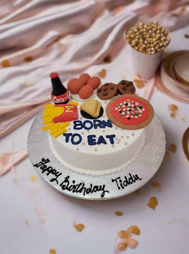 Born To Eat Food Cake