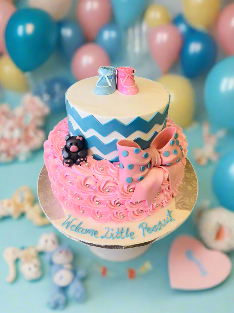 Baby Bootie Tiered Cake