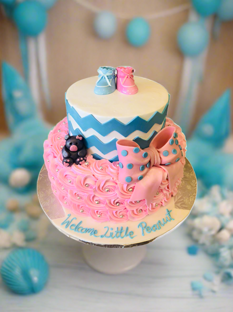 Baby Bootie Tiered Cake