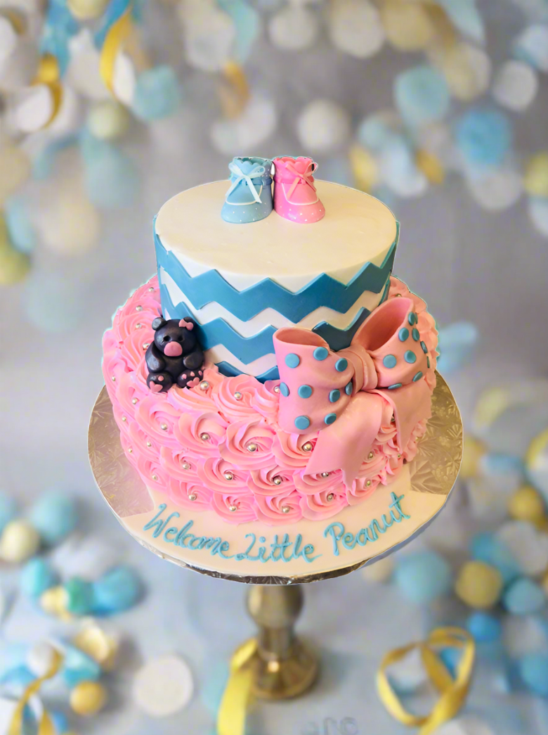 Baby Bootie Tiered Cake