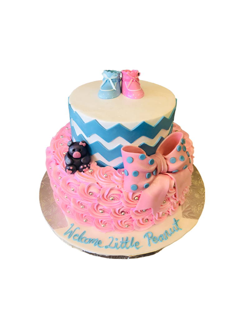 Baby Bootie Tiered Cake