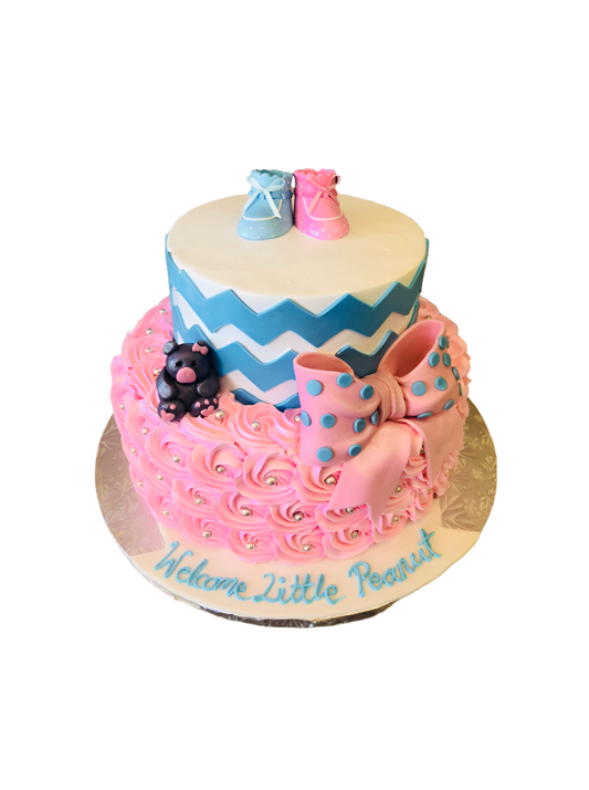 Baby Bootie Tiered Cake