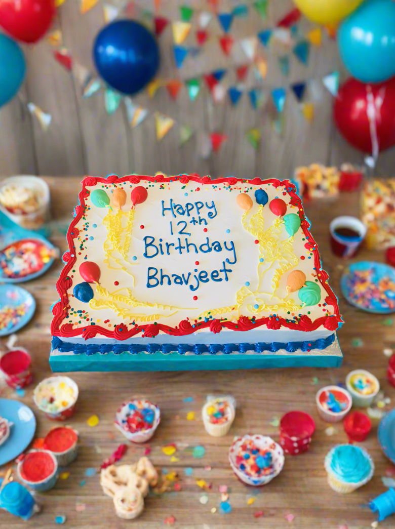 Balloon Birthday Cake