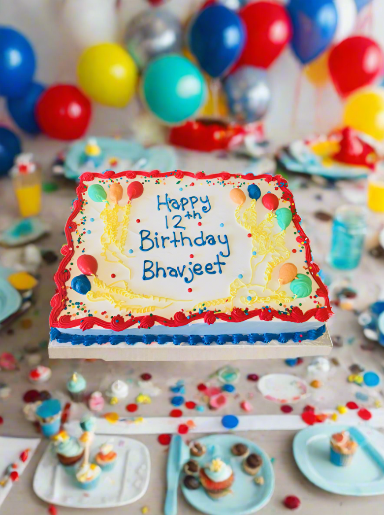 Balloon Birthday Cake